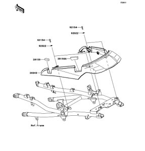 Kawasaki �J���T�L �������i 39156-0767 �p�b�h�A10X34�AT10