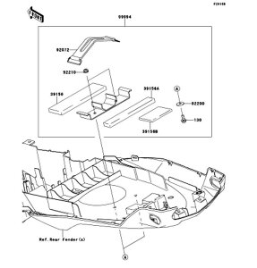 Kawasaki �J���T�L �������i 39156-0900 �p�b�h�A53X75X5