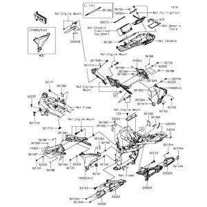 Kawasaki �J���T�L �������i 39156-0961 �p�b�h�A18X18X5