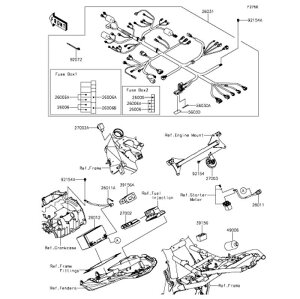 Kawasaki �J���T�L �������i 39156-0988 �p�b�h�A�_�C�A�O
