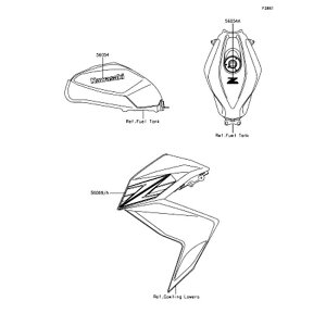 Kawasaki �J���T�L �������i 56069-2826 �p�^�[���A�V�����E�h�ARH
