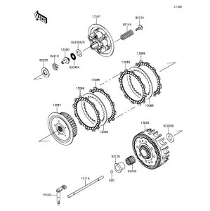 Kawasaki �J���T�L �������i 92154-0180 �{���g�A6X25