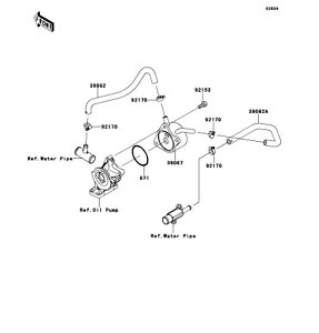 Kawasaki �J���T�L �������i 39067-0014 �N�[��(�I�C��)