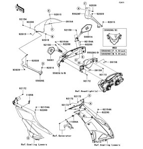 Kawasaki �J���T�L �������i 39156-0320 �p�b�h