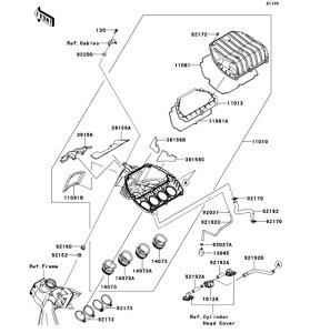 Kawasaki �J���T�L �������i 39156-0514 �p�b�h�ARR