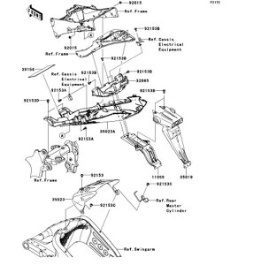 Kawasaki �J���T�L �������i 39156-0530 �p�b�h
