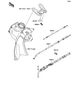 Kawasaki �J���T�L �������i 39156-0548 �p�b�h�A���o�[