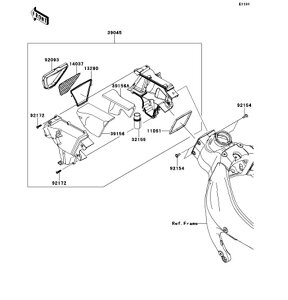 Kawasaki �J���T�L �������i 39156-0902 �p�b�h�ARH