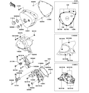 Kawasaki �J���T�L �������i 92150-1887 �{���g�A�\�P�b�g�A6X35