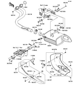 Kawasaki �J���T�L �������i 92154-0189 �{���g�A�t�����W�A8X165