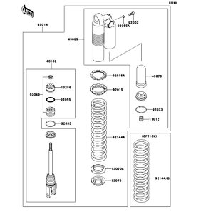 Kawasaki �J���T�L �������i 13070-1361 �K�C�h�A�X�v�����O