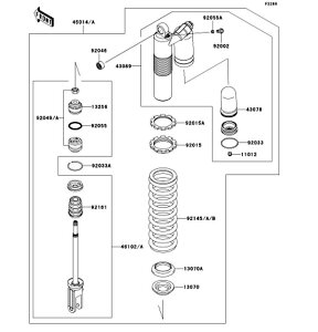 Kawasaki �J���T�L �������i 13070-1362 �K�C�h�A�X�v�����O
