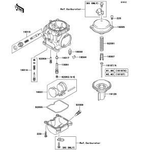Kawasaki �J���T�L �������i 16187-0022 �j�[�h��(�W�F�b�g)�AN4BZ