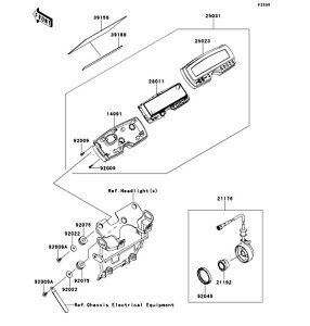 Kawasaki �J���T�L �������i 39156-0478 �p�b�h�A�w�b�h �����v