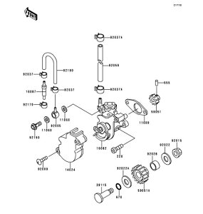 Kawasaki �J���T�L �������i 92022-1475 ���b�V���A8X16X0.5