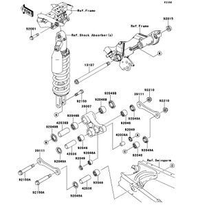 Kawasaki �J���T�L �������i 92150-1812 �{���g�A���b�h�A12X90