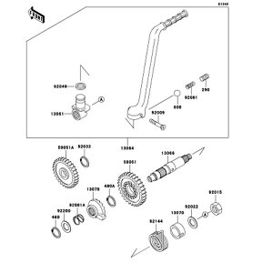 Kawasaki �J���T�L �������i 13070-1063 �K�C�h�A�L�b�N �X�v�����O