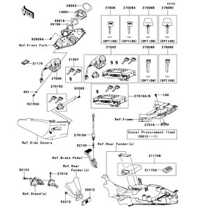 Kawasaki �J���T�L �������i 27008-0048 �L�[(���b�N)�A#A��(OPTION)