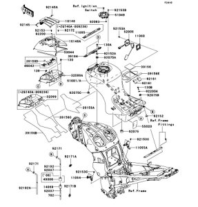Kawasaki �J���T�L �������i 39156-0176 �p�b�h�A�V�[�g �J�o�[