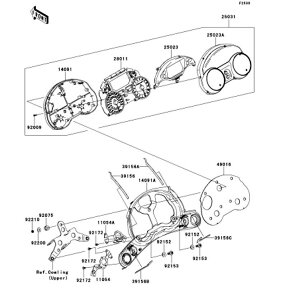 Kawasaki �J���T�L �������i 39156-0375 �p�b�h�A���[�^ �J�o�[�ARH