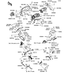 Kawasaki �J���T�L �������i 39156-0589 �p�b�h�ARH