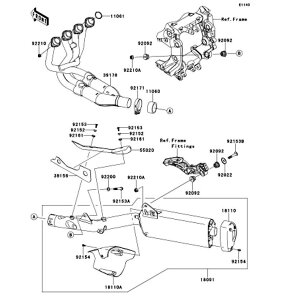 Kawasaki �J���T�L �������i 39156-0604 �p�b�h