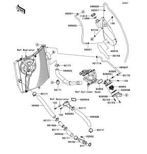 Kawasaki �J���T�L �������i 39156-0672 �p�b�h