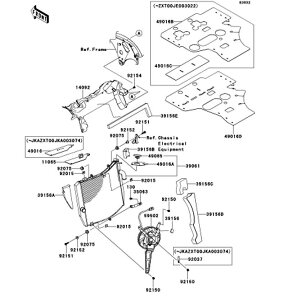 Kawasaki �J���T�L �������i 39156-0724 �p�b�h