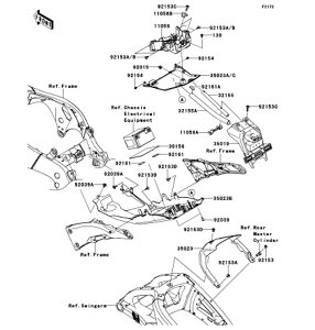 Kawasaki �J���T�L �������i 39156-0733 �p�b�h�A110X70X1.0