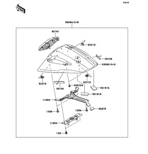 Kawasaki �J���T�L �������i 39156-0735 �p�b�h�A10X70X4
