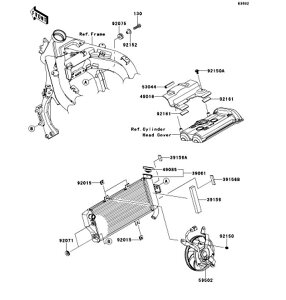Kawasaki �J���T�L �������i 39156-0814 �p�b�h