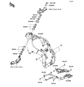 Kawasaki �J���T�L �������i 92200-0595 ���b�V���A28.5X40X1.6