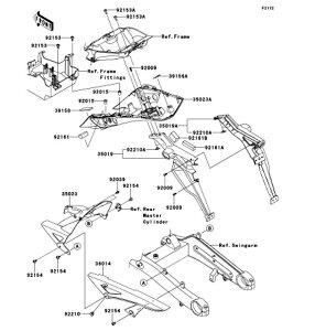 Kawasaki �J���T�L �������i 39156-0748 �p�b�h�A25X70X4