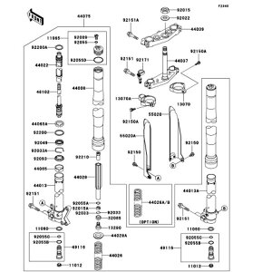 Kawasaki �J���T�L �������i 13070-1329-RZ �K�C�h�A�v���e�N�^�ALH�A�z���C�g