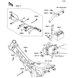 Kawasaki �J���T�L �������i 26012-0123 �o�b�e���AFTH4L�[BS�A12V 3AH