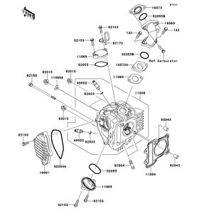 Kawasaki �J���T�L �������i 92004-1284 �X�^�b�h�A8X28.5