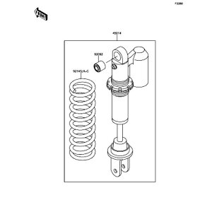 Kawasaki �J���T�L �������i 92145-1475-10 �X�v�����O�A�V���b�N�AK=46.1N