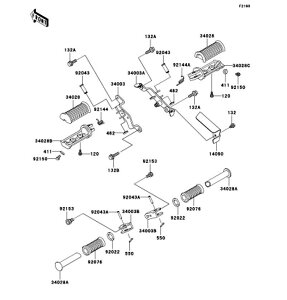 Kawasaki �J���T�L �������i 34028-1496-10 STEP�AFR�ARH