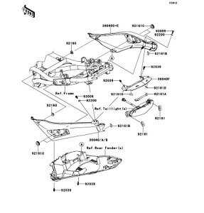 Kawasaki �J���T�L �������i 36040-0082-KQ �J�o�[(�e�[��)�ARH�A�u���[