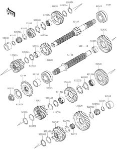 Kawasaki �J���T�L �������i 92045-0003 �x�A�����O(�{�[��)�ADAC2557NSSH