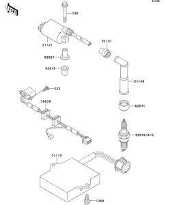 Kawasaki �J���T�L �������i 92070-1189 �v���O(�X�p�[�N)�ADR9EA(NGK)