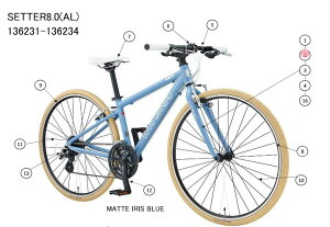 asahi (�A�T�q) �y4582590953295�z 151679000 LOUIS GARNEAU(���C�K�m) SETTER8.0 420-AL (MATTE IRIS BLUE) �t�����g�t�H�[�N (��C�p�[�c)