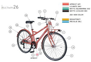 asahi (�A�T�q) �y4562333437893�z 85550000 LOUIS GARNEAU(���C�K�m) MULTIWAY26�`�F�[���J�o�[(APRICOT) (��C�p�[�c)