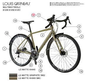 asahi (�A�T�q) �y4582590894765�z 96689000 LOUIS GARNEAU(���C�K�m) MULTIWAY 700 �X�e�� 80(490/510) (��C�p�[�c)