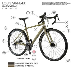 asahi (�A�T�q) �y4582590894796�z 96692000 LOUIS GARNEAU(���C�K�m) MULTIWAY 700 �N�����N�Z�b�g 170(490) (��C�p�[�c)