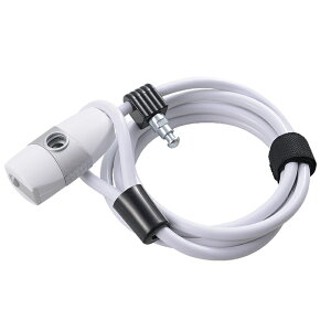 【送料無料】【CYCLE PRO】 【4965685362613】CP-LK187 ダブルループロック ホワイト 8mm×180cm 【 カギ】