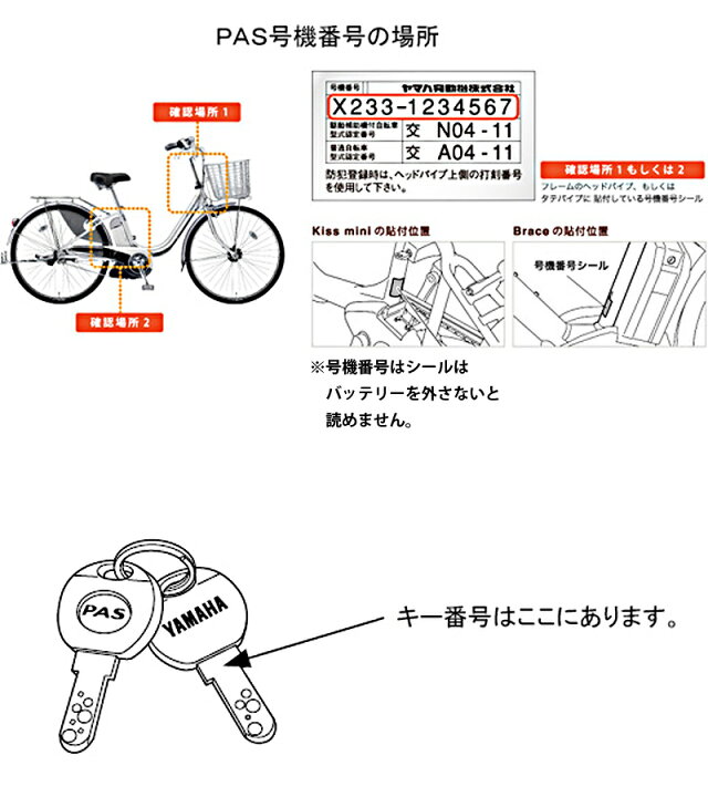 楽天市場】【ネコポス】ヤマハ PAS パス K型 スペアキー 2本セット 