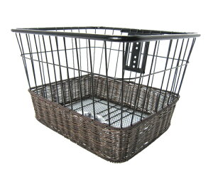 【丸八工機】 【4973291485053】前カゴ 万能くん アシスト車兼用藤風 フロントバスケット 自転車用