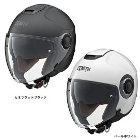 【ヤマハ(YAMAHA)】 YJ-22 ZENITH サンバイザー付き ワイズギア ジェットヘルメット オープンジェットタイプ パールホワイト セミフラットブラック