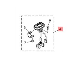 【ヤマハ(YAMAHA)】 X66-82510-00 メインスイツチアセンブリ 電動自転車 補修部品